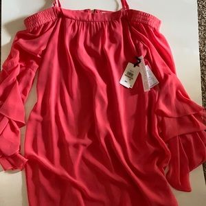 New never worn with tags pink flowing dress